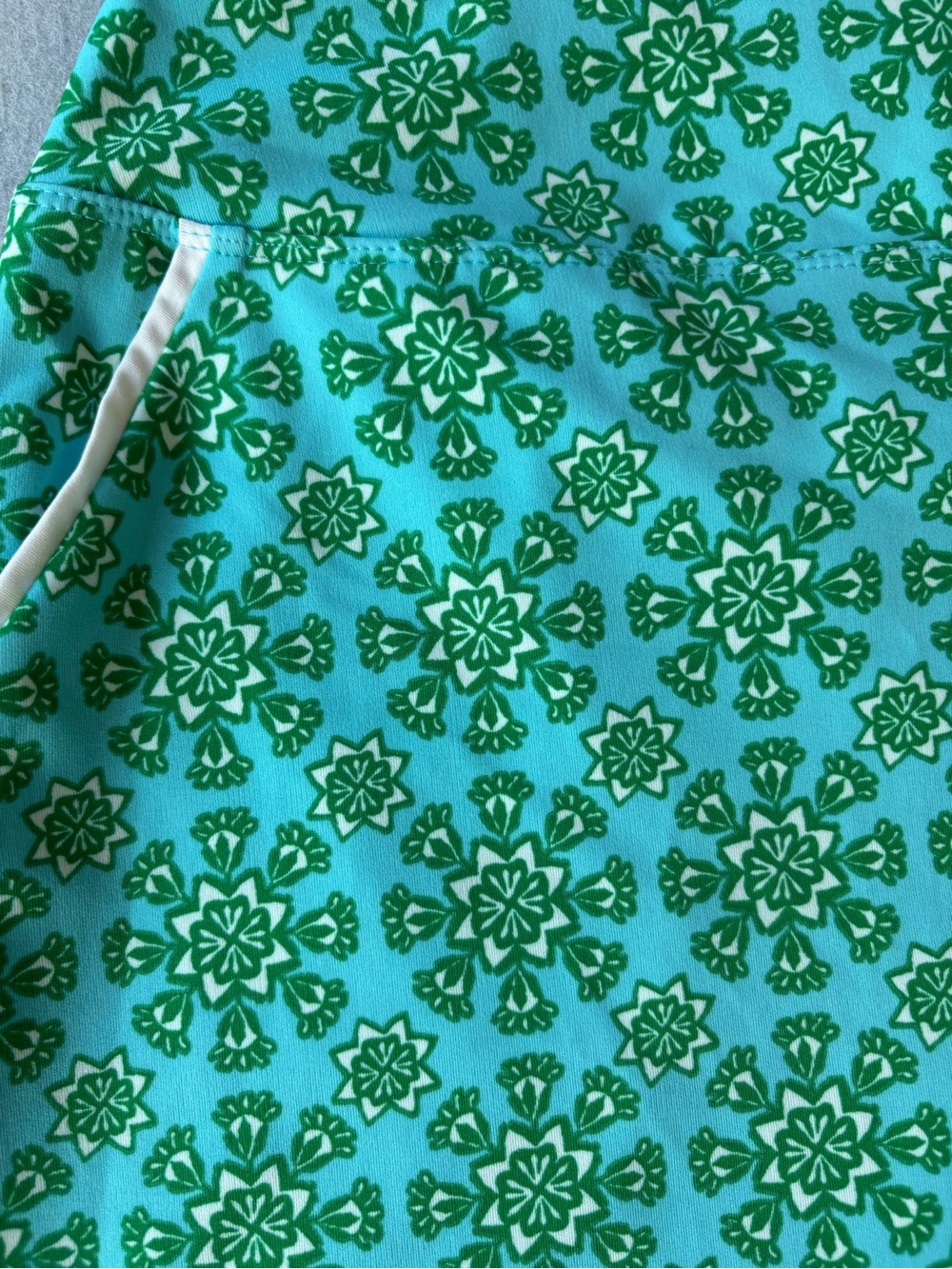 Sigrid Olsen Golf & Tennis Skort Women's Sz S Blue Green Floral Athletic Skirt - Picture 3 of 7